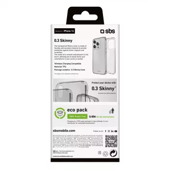 Ümbris SBS TESKINIP1561PT iPhone 15 Pro jaoks 15,5 cm Läbipaistev
