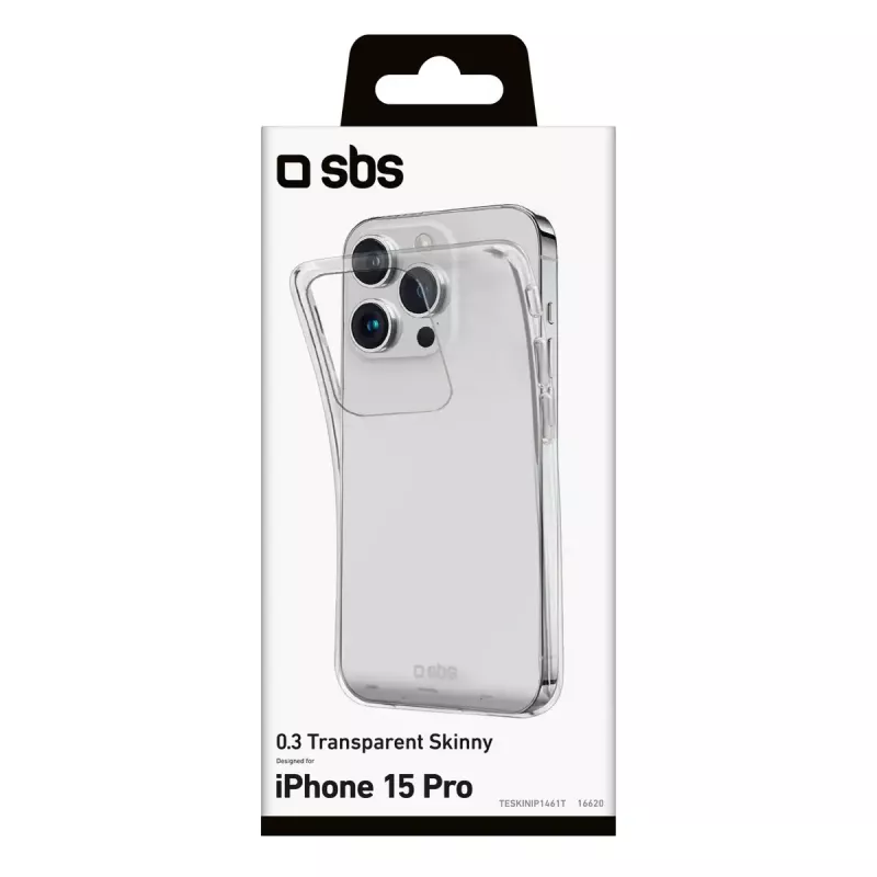 Ümbris SBS TESKINIP1561PT iPhone 15 Pro jaoks 15,5 cm Läbipaistev