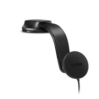 Traadita auto nutitelefonilaadija SBS Mobile TESUPPMAG15W21 — 15W, sigaretisüütaja toitega, must
