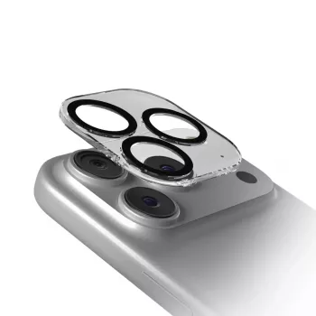 Ekraani- ja tagaklaasi kaitsja kaameraobjektiivi kaitsjaga SBS TECAMGLIP1763P Apple iPhone 17 Pro / 17 Pro Max jaoks, silikoon ja karastatud klaas, läbipaistev, 1 tk