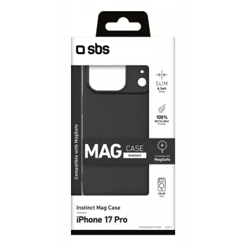 Kattega telefonikohver SBS TEINSTMAGIP1763PK Apple iPhone 17 Pro jaoks 15,9 cm (6,28 tolli) must