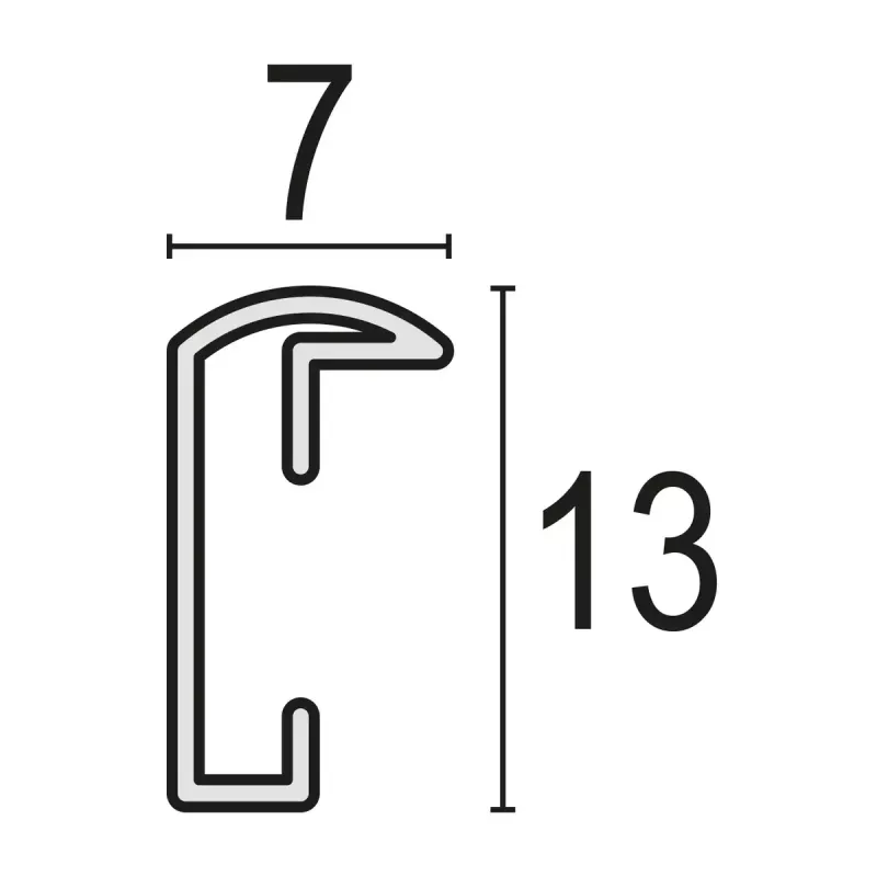 Üksik pildiraam ZEP AL1S3 Silver Wood 157x207 mm