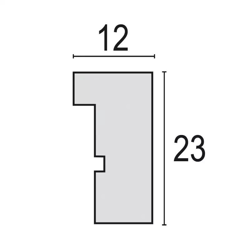 Üksik pildiraam ZEP V4568B Must Puit 170x220 mm