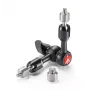 Statiivi tarvik Manfrotto 244MICRO — Alumiinium/teras, 150 mm pikkus, 3 kg kandevõime, must