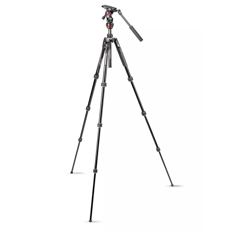 Statiiv Manfrotto MVKBFRT-LIVE digitaal-/filmikaameratele 3 jalga must punane hõbedane