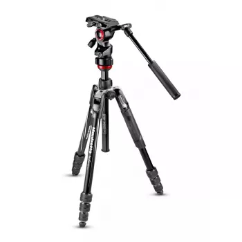 Statiiv Manfrotto MVKBFRT-LIVE digitaal-/filmikaameratele 3 jalga must punane hõbedane