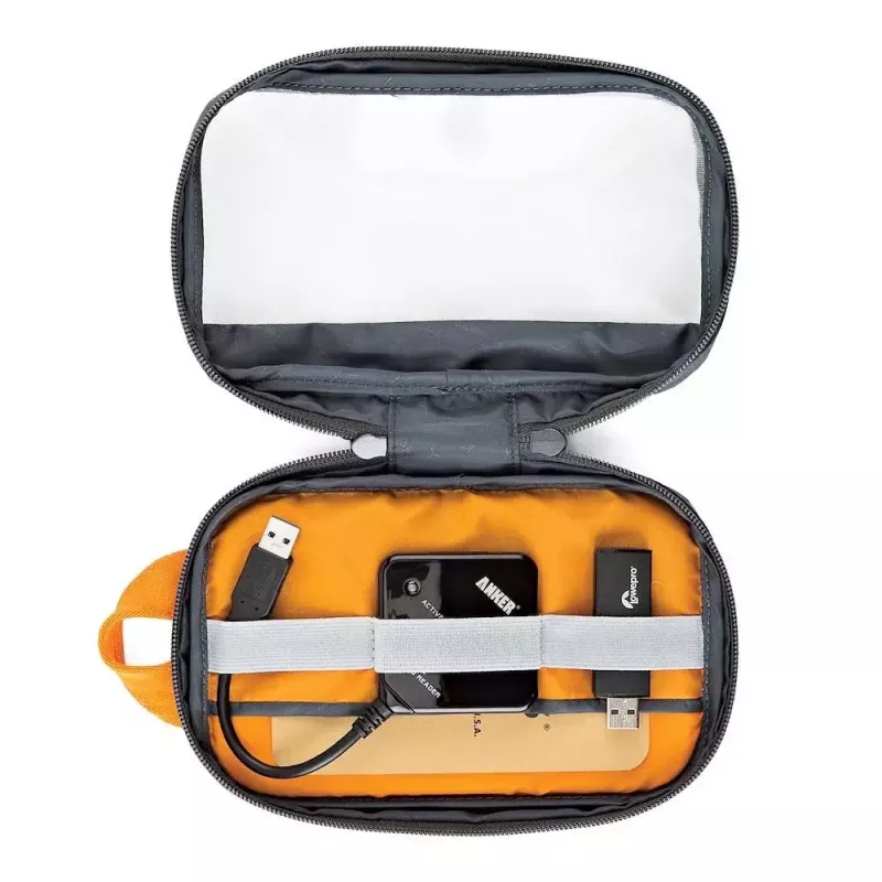 Lowepro GearUp Pouch Mini rahakott nailon polüester ripstop hall oranž