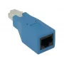 CradlePoint ümberpööramise adapter RJ45 jaoks, sinine — RJ45 isane RJ45 emanele konsoolikaabel