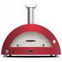 Pitsaahi Alfa Forni Moderno 5 Pizze Hybrid — 5 pitsa mahutavus, hübriidkütus (puit ja gaas), antiikpunane