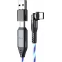 USB-C 2-in-1 kaabel STATIK PowerPivot Pro 2 m pöörleva pistikuga sinine kuma