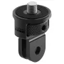GoPro ¼-20 kinnitusadapter — universaalne 24×24×37 mm, must