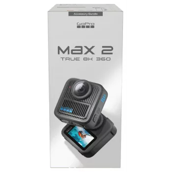 Action camera GoPro MAX2 8K Ultra HD, 29,5 MP sensor, 100 fps, LCD-ekraan, GPS, Wi‑Fi — tarvikute komplekt