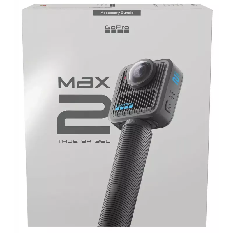 Action camera GoPro MAX2 8K Ultra HD, 29,5 MP sensor, 100 fps, LCD-ekraan, GPS, Wi‑Fi — tarvikute komplekt