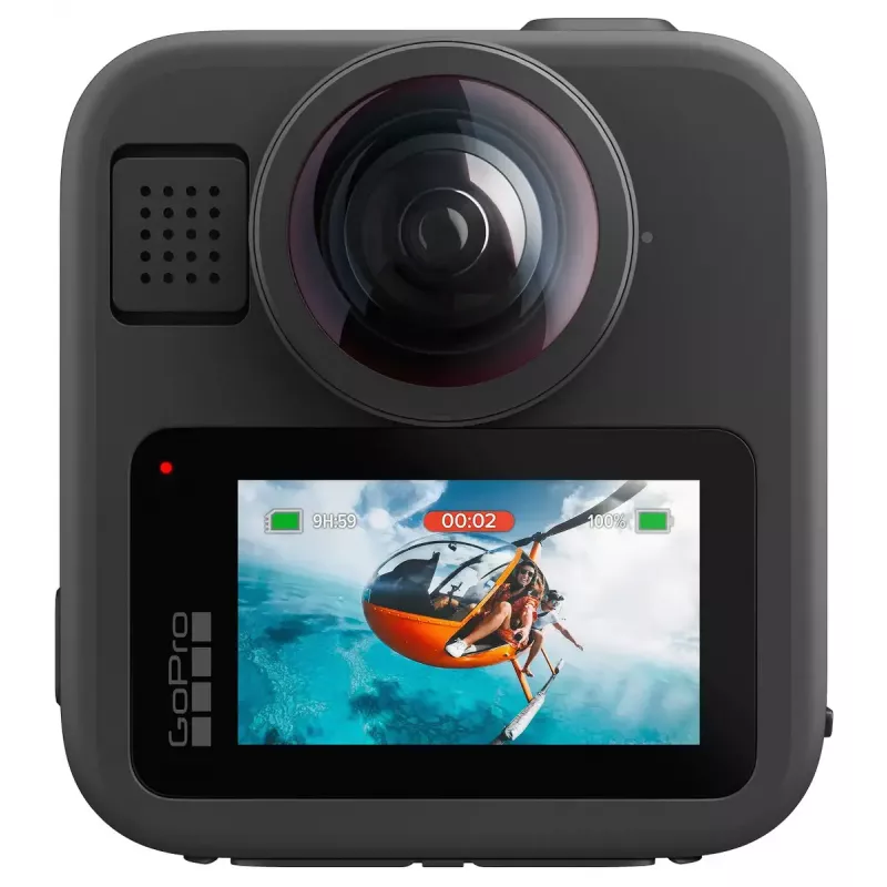 Action camera GoPro MAX2 8K Ultra HD, 29,5 MP sensor, 100 fps, LCD-ekraan, GPS, Wi‑Fi — tarvikute komplekt
