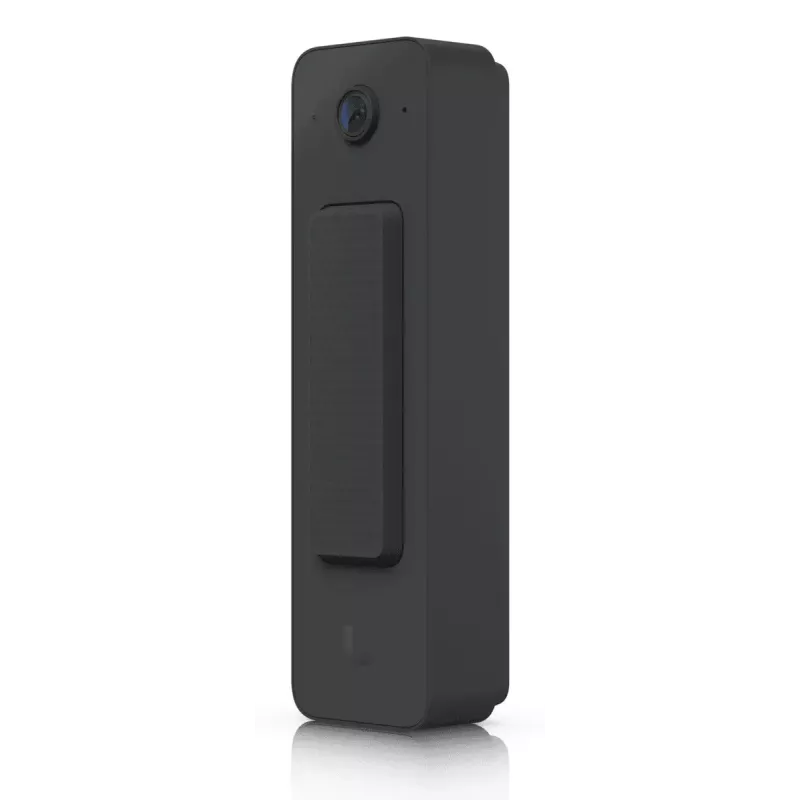 Doorbell UBIQUITI Doorbell Lite Must — juhtmega PoE videouksikell, 5 MP, 2560×1920, IPX5, metallist ja polükarbonaadist korpus