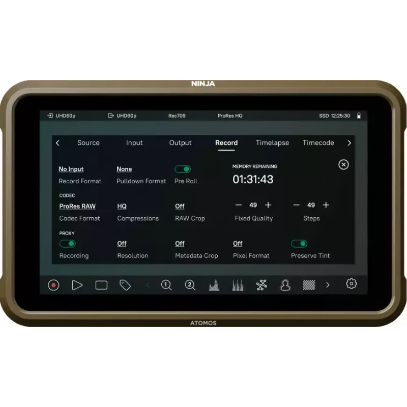 Monitor Atomos Ninja ULTRA 13,2 cm 1920 x 1080 puuteekraan