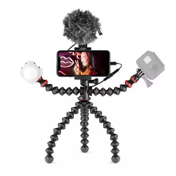 Joby GorillaPod Mobiilne Vlogimiskomplekt Joby JB01645-BWW 3 jalga 540g Must Punane