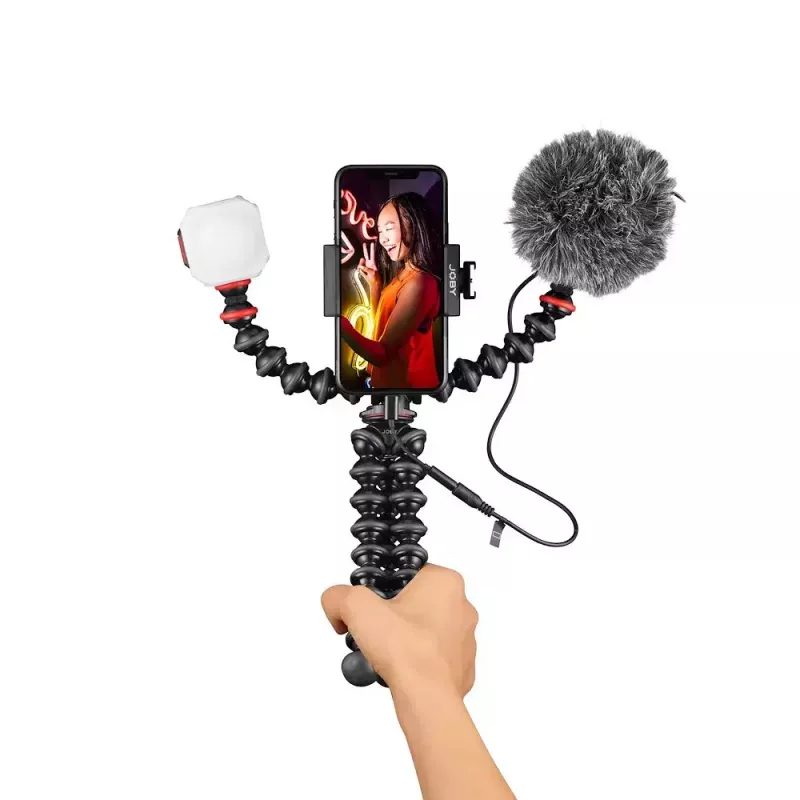 Joby GorillaPod Mobiilne Vlogimiskomplekt Joby JB01645-BWW 3 jalga 540g Must Punane