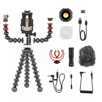 Joby GorillaPod Mobiilne Vlogimiskomplekt Joby JB01645-BWW 3 jalga 540g Must Punane
