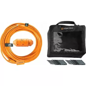 Tether Tools USB-C kuni Micro-B kaabel CUC31RB-ORG 9,40 m, täisnurkne Micro-B pistik, oranž