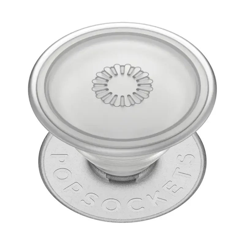 Grip PopSockets PlantCore by Popsockets — universaalne telefonihoidik, hall läbipaistev, 38,8 × 7,7 mm