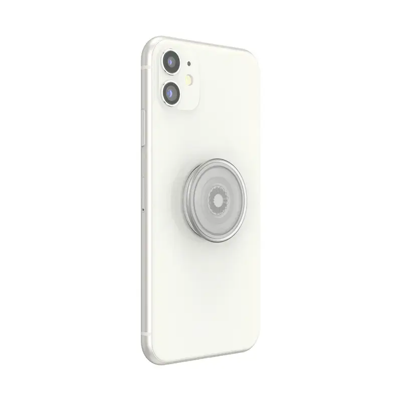 Grip PopSockets PlantCore by Popsockets — universaalne telefonihoidik, hall läbipaistev, 38,8 × 7,7 mm