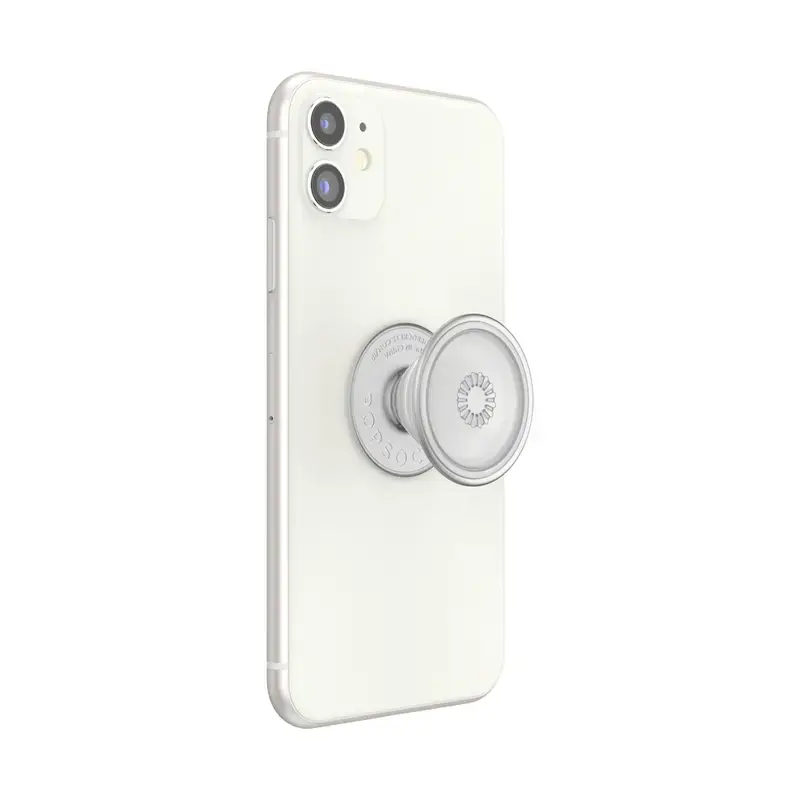 Grip PopSockets PlantCore by Popsockets — universaalne telefonihoidik, hall läbipaistev, 38,8 × 7,7 mm
