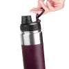 Termospudel asobu Alpine Flask Matkamine 530 ml roostevaba teras Burgundia, 235 mm kõrgus, 7,6 cm läbimõõt