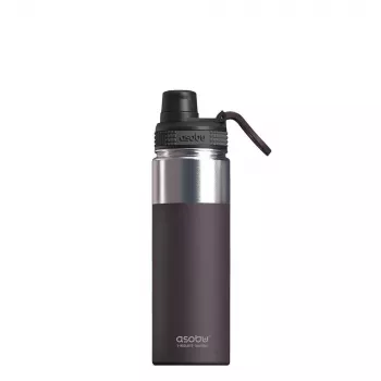 Termospudel asobu Alpine Flask Matkamine 530 ml roostevaba teras Burgundia, 235 mm kõrgus, 7,6 cm läbimõõt