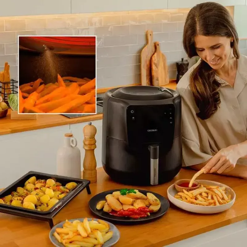 Madala rasvasisaldusega fritüür Cecotec 03300 5,5 L 1550 W Must