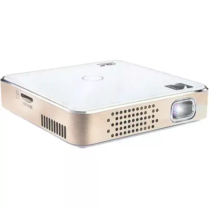 Projektor Kodak Luma 150 Wi‑Fi Valge‑Gold, kaasaskantav LED-pikoprojektor juhtmevaba ühendusega