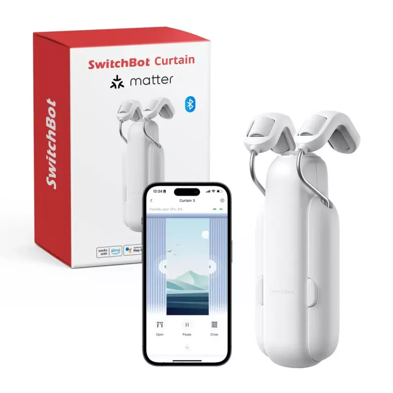 Nutikardinamootor SwitchBot W2400000R U-rööpa jaoks (EL ja Ühendkuningriik) – aku, USB-C, 15 kg tõukejõud