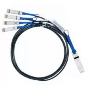 Nvidia MC2609130-001 InfiniBand/kiudoptiline kaabel 1 m QSFP 4x SFP+ Must