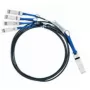 Nvidia MC2609130-001 InfiniBand/kiudoptiline kaabel 1 m QSFP 4x SFP+ Must