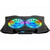 Sülearvuti jahutusalus INCA INC-606TGS kuni 45,7 cm (18 tolli) ekraanidele, 2 ventilaatorit 11,5 cm, USB-toitel, must