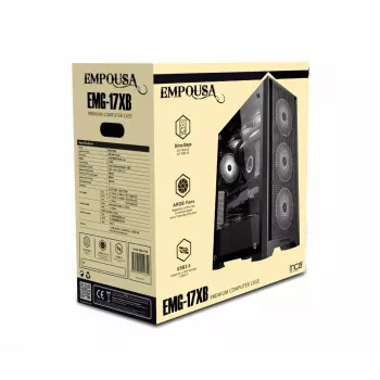 Arvutikorpus Inca EMG-15XB Midi Tower Must