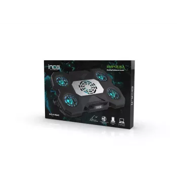 Sülearvuti jahutusalus INCA INC-614GMS ergonoomiline disain vaikne töö