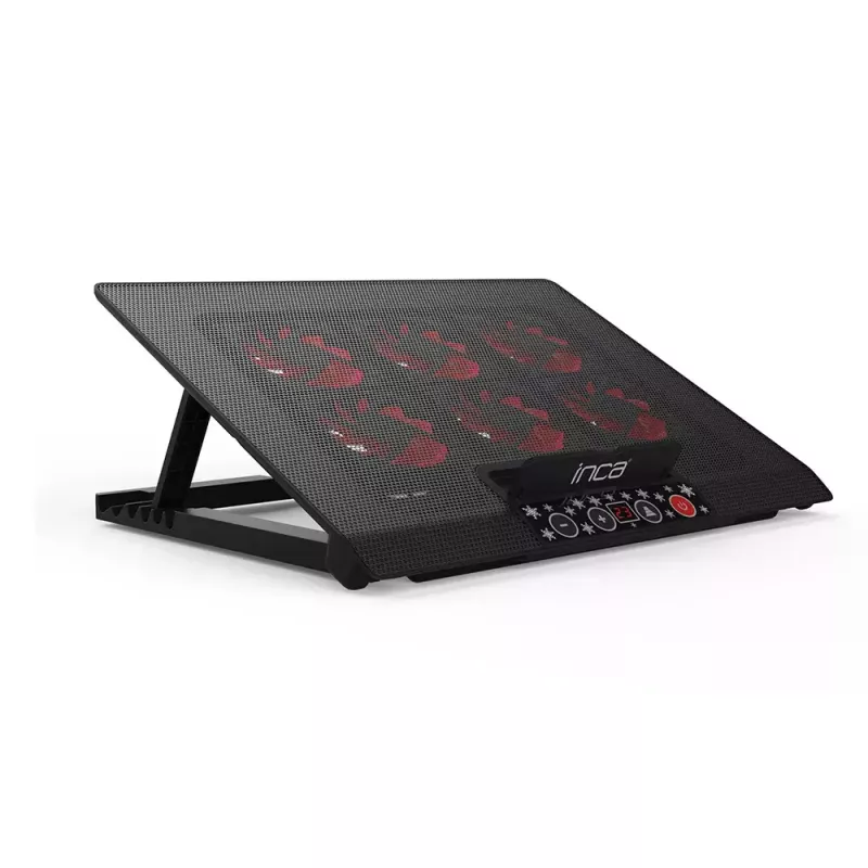 Sülearvuti jahutusalus Inca INC-601GMS 43,2 cm 6 ventilaatorit USB Must