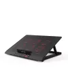 Sülearvuti jahutusalus Inca INC-601GMS 43,2 cm 6 ventilaatorit USB Must
