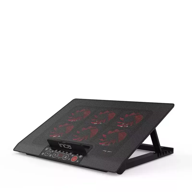 Sülearvuti jahutusalus Inca INC-601GMS 43,2 cm 6 ventilaatorit USB Must