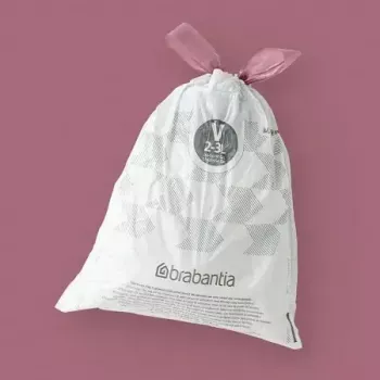 Prügikotid BRABANTIA 100253 3 L prügikastidele, valge, plast, 40 tk