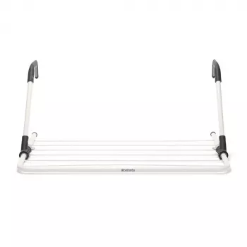 Rippklambriga pesukuivatusrest Brabantia 102769 Must Hõbedane 710mm