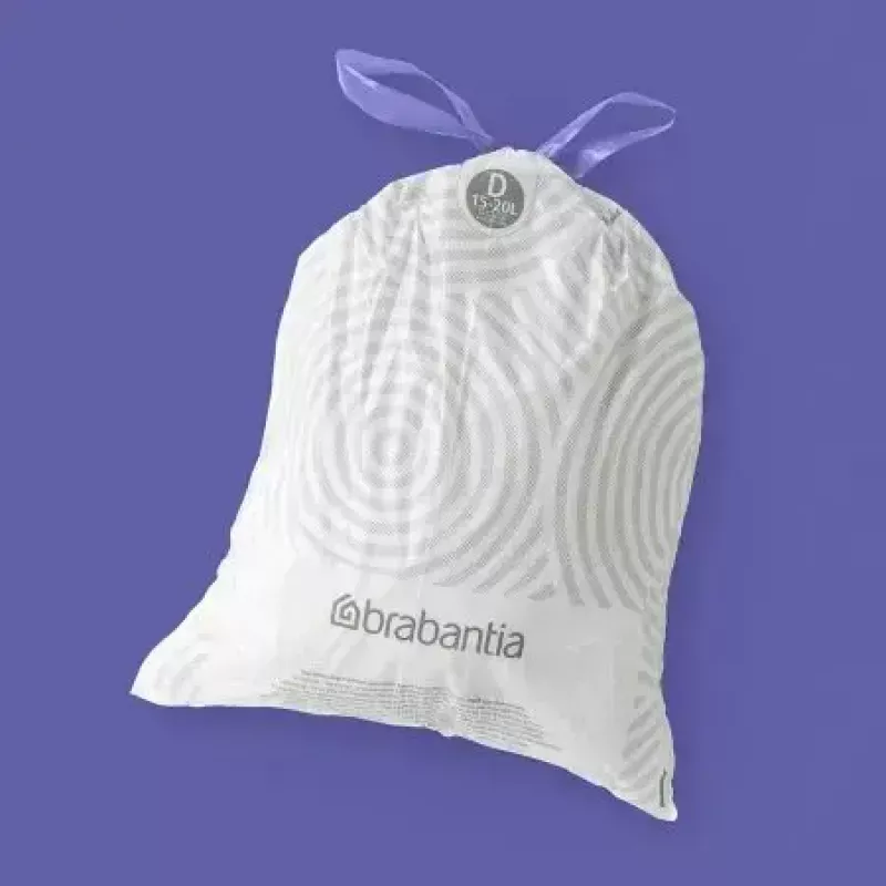 Prügikotid BRABANTIA 138164, 20 L, valge, plast, 40 tk, 545×435 mm