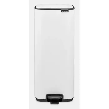 Brabantia Bo Pedal Bin 30 L Ristkülikukujuline Terasest Valge