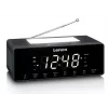 Kellraadio Lenco CR540BK — FM äratuskell, 1,2-tolline LED-ekraan, hämardatav öövalgus, USB-laadimine, stereokõlarid