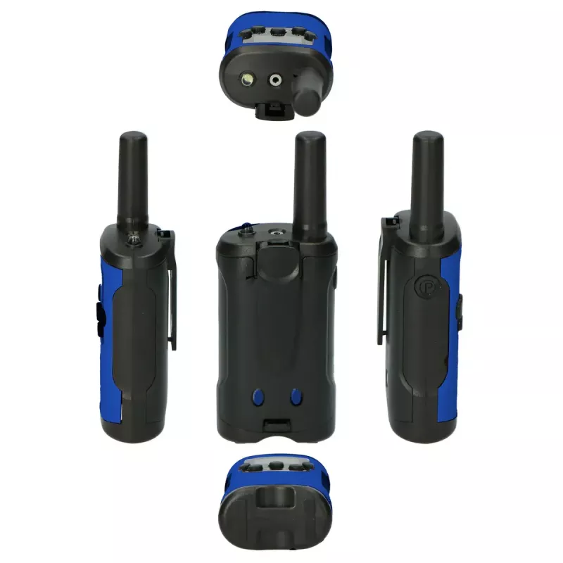 Alecto FR175BW kahesuunaline raadio 8 kanalit 446 MHz must sinine