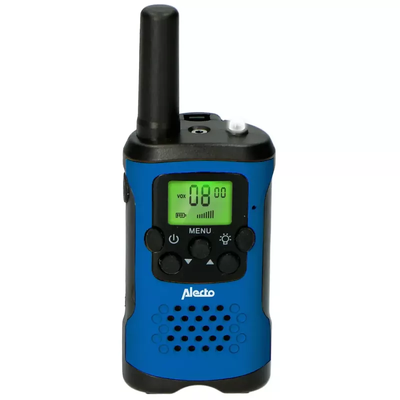 Alecto FR175BW kahesuunaline raadio 8 kanalit 446 MHz must sinine