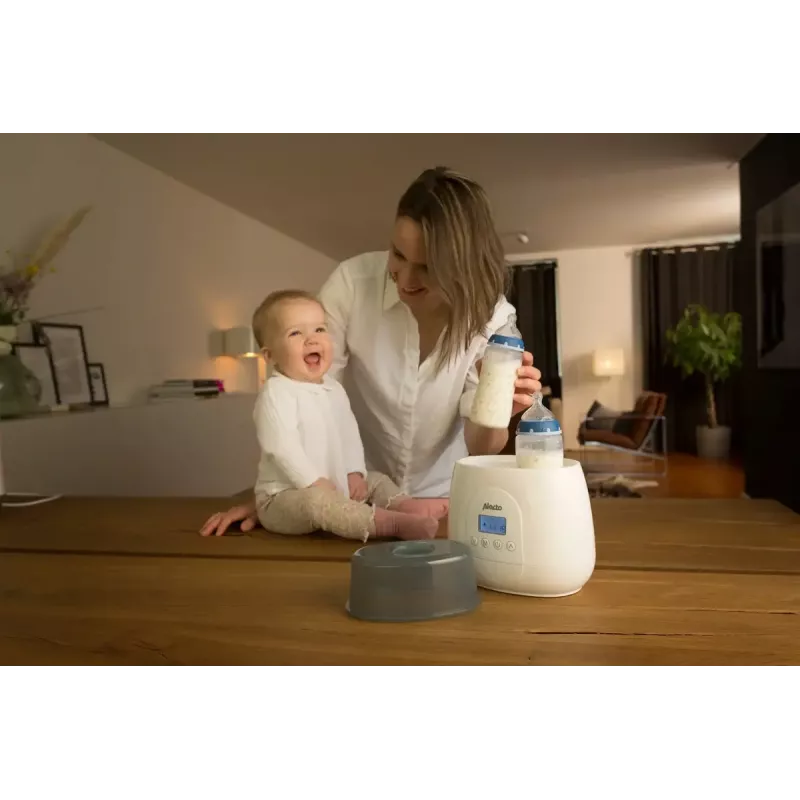 Pudelisoojendaja Alecto BW700TWIN — kahekordne 3-ühes elektriline pudelisoojendaja, 512 W, 230 V, valge
