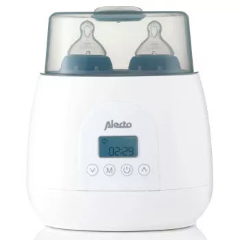 Pudelisoojendaja Alecto BW700TWIN — kahekordne 3-ühes elektriline pudelisoojendaja, 512 W, 230 V, valge