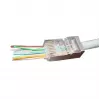RJ-45-pistikühendus Gembird LC-PTF-01/100, F/UTP, pruun/hõbedane/läbipaistev, 10 tk